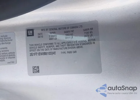 2011 Chevrolet Camaro 2Ss from USA, damaged, VIN 2G1FT1EW8B9103348